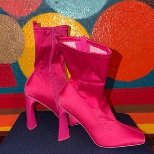 Call It Spring Fuchsia Heeled Boots